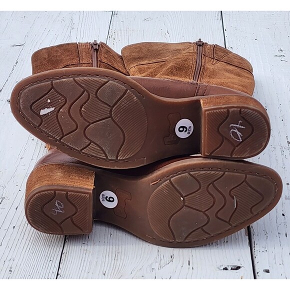 B.O.C Born Of Concept Austell Suede Leather Knee High Fashion Boots 6 /36 WIDE - Picture 13 of 13